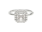 Load image into Gallery viewer, Asscher Halo Moissanite Engagement Ring (1.50 Ct)
