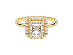 Load image into Gallery viewer, Asscher Halo Moissanite Engagement Ring (1.50 Ct)
