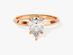 Load image into Gallery viewer, Knife Edge Pear Moissanite Engagement Ring (1.50 Ct)
