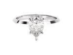 Load image into Gallery viewer, Knife Edge Pear Moissanite Engagement Ring (1.50 Ct)
