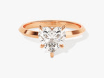 Load image into Gallery viewer, Knife Edge Heart Moissanite Engagement Ring (1.50 Ct)
