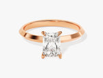 Load image into Gallery viewer, Knife Edge Radiant Moissanite Engagement Ring (1.00 Ct)
