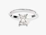 Load image into Gallery viewer, Knife Edge Radiant Moissanite Engagement Ring (1.00 Ct)
