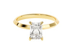 Load image into Gallery viewer, Knife Edge Radiant Moissanite Engagement Ring (1.00 Ct)
