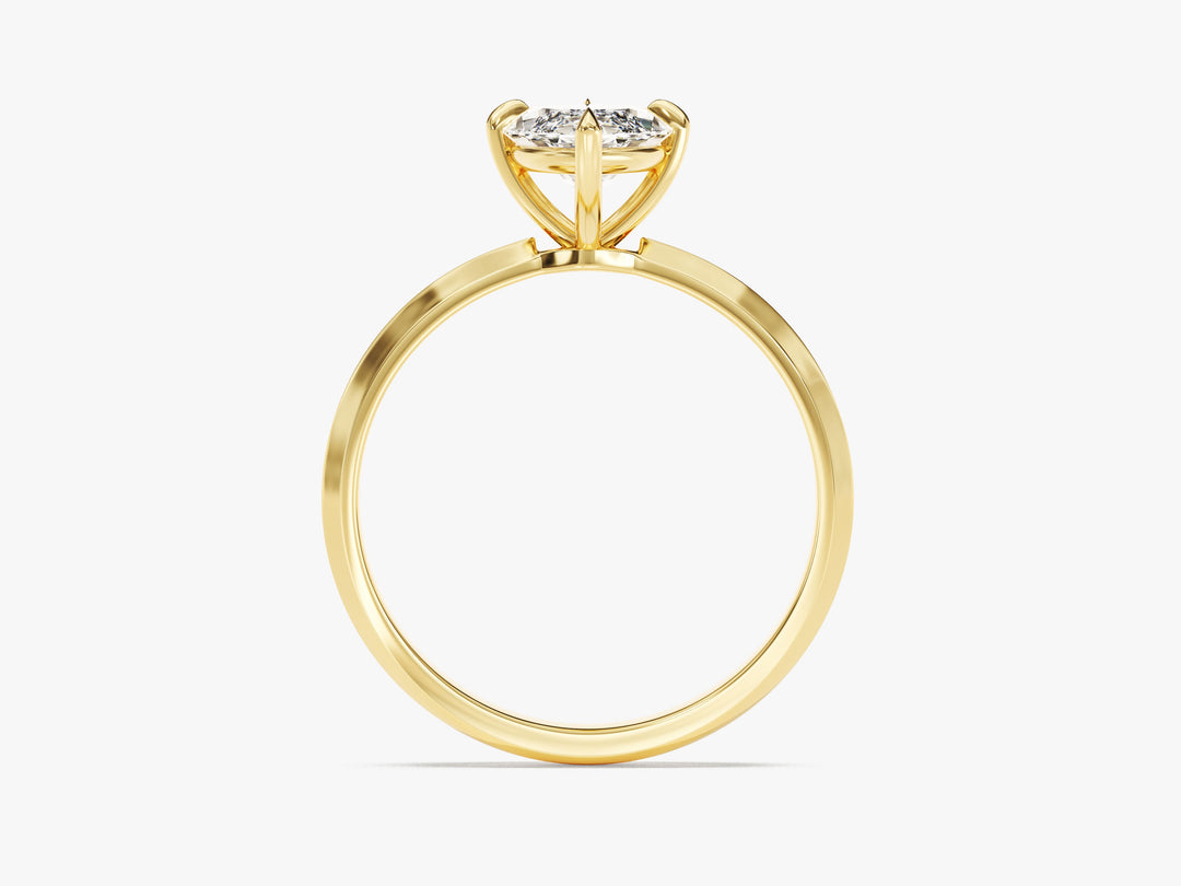 Knife Edge Marquise Moissanite Engagement Ring (1.50 Ct)