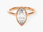 Load image into Gallery viewer, Bezel Marquise Moissanite Engagement Ring (1.50 Ct)
