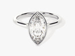 Load image into Gallery viewer, Bezel Marquise Moissanite Engagement Ring (1.50 Ct)
