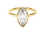 Load image into Gallery viewer, Bezel Marquise Moissanite Engagement Ring (1.50 Ct)
