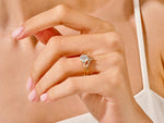 Load image into Gallery viewer, Vintage Marquise Tipped Moissanite Wedding Band