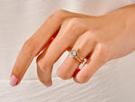 Load image into Gallery viewer, Vintage Marquise Tipped Moissanite Wedding Band