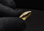 Load image into Gallery viewer, baguette eternity band yellow gold​
