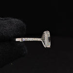 Load image into Gallery viewer, radiant cut moissanite engagement ring hidden halo​
