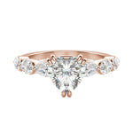 Load image into Gallery viewer, JUNO HEART CUT MOISSANITE ENGAGEMENT RING