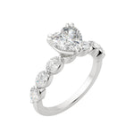 Load image into Gallery viewer, JUNO HEART CUT MOISSANITE ENGAGEMENT RING