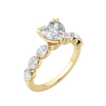 Load image into Gallery viewer, JUNO HEART CUT MOISSANITE ENGAGEMENT RING