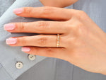 Load image into Gallery viewer, Vintage Stackable Moissanite Wedding Band