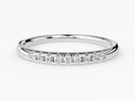 Load image into Gallery viewer, Minimalist Nine-stone Moissanite Wedding Band
