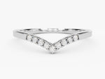 Load image into Gallery viewer, Nine-stone Curved Moissanite Wedding Band
