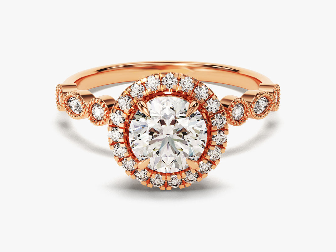 round engagement ring diamond