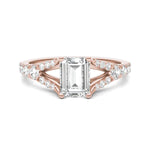 Load image into Gallery viewer, Emerald Duet Engagement Ring
