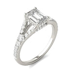 Load image into Gallery viewer, Emerald Duet Engagement Ring
