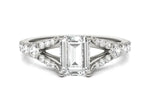 Load image into Gallery viewer, Emerald Duet Engagement Ring
