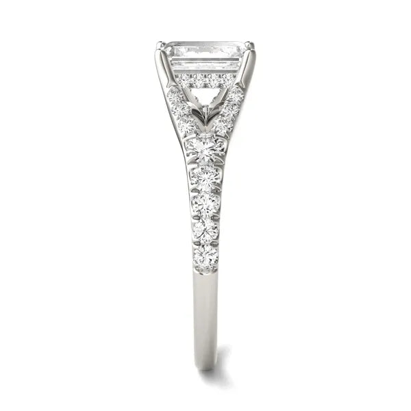 Emerald Duet Engagement Ring