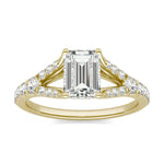 Load image into Gallery viewer, Emerald Duet Engagement Ring
