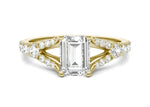 Load image into Gallery viewer, Emerald Duet Engagement Ring
