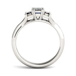 Load image into Gallery viewer, Emerald Trio Classic Engagement Ring
