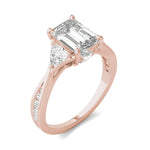 Load image into Gallery viewer, Emerald Expressions Three-stone Engagement Ring
