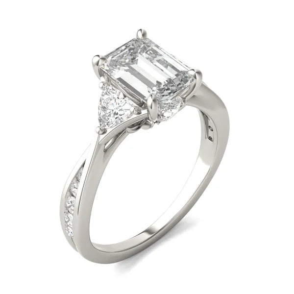 Emerald Expressions Three-stone Engagement Ring
