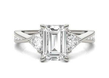 Emerald Expressions Three-stone Engagement Ring