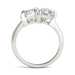Load image into Gallery viewer, Emerald Pearfection Toi Et Moi Engagement Ring
