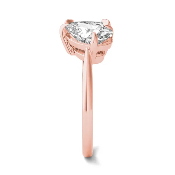 Princess Pear Faction Toi Et Moi Engagement Ring