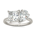Load image into Gallery viewer, Princess Pear Faction Toi Et Moi Engagement Ring

