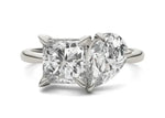 Load image into Gallery viewer, Princess Pear Faction Toi Et Moi Engagement Ring
