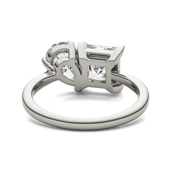 Princess Pear Faction Toi Et Moi Engagement Ring