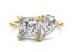 Load image into Gallery viewer, Princess Pear Faction Toi Et Moi Engagement Ring
