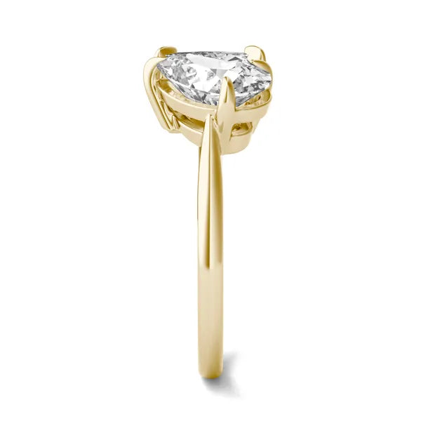 Princess Pear Faction Toi Et Moi Engagement Ring