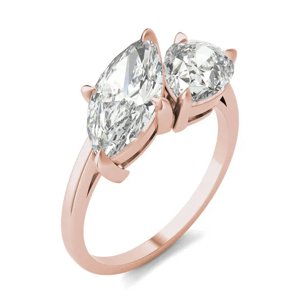 Pear And Marquise Toi Et Moi Engagement Ring