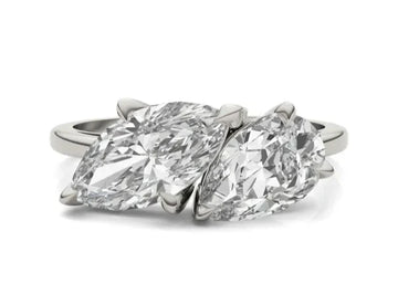 Pear And Marquise Toi Et Moi Engagement Ring