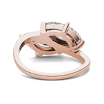 Load image into Gallery viewer, Matching Marquise Bypass Toi Et Moi Engagement Ring
