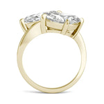 Load image into Gallery viewer, Matching Marquise Bypass Toi Et Moi Engagement Ring
