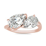 Load image into Gallery viewer, Asymmetrical Perfect Pear Engagement Ring
