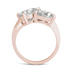 Load image into Gallery viewer, Asymmetrical Perfect Pear Engagement Ring
