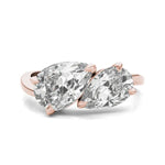 Load image into Gallery viewer, Asymmetrical Perfect Pear Engagement Ring
