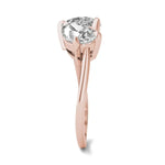 Load image into Gallery viewer, Asymmetrical Perfect Pear Engagement Ring
