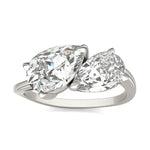 Load image into Gallery viewer, Asymmetrical Perfect Pear Engagement Ring
