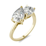 Load image into Gallery viewer, Asymmetrical Perfect Pear Engagement Ring
